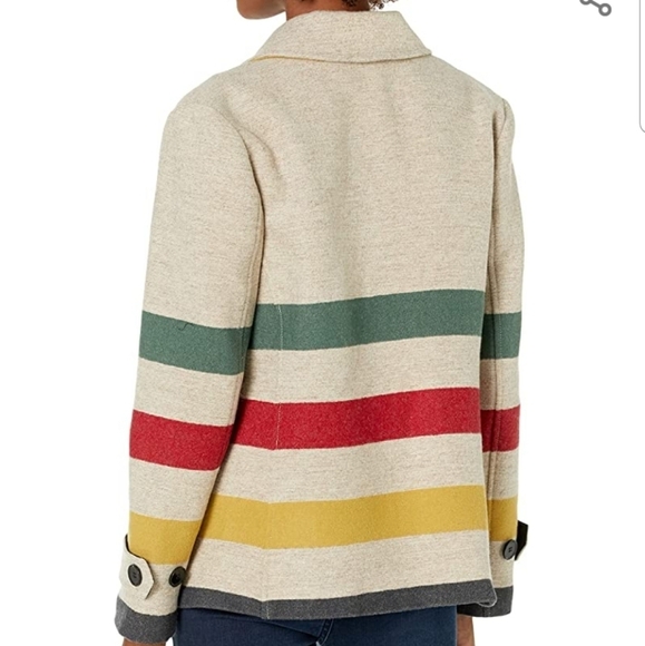 WOMEN'S GLACIER PARK WOOL PEA COAT NWT - Picture 2 of 3